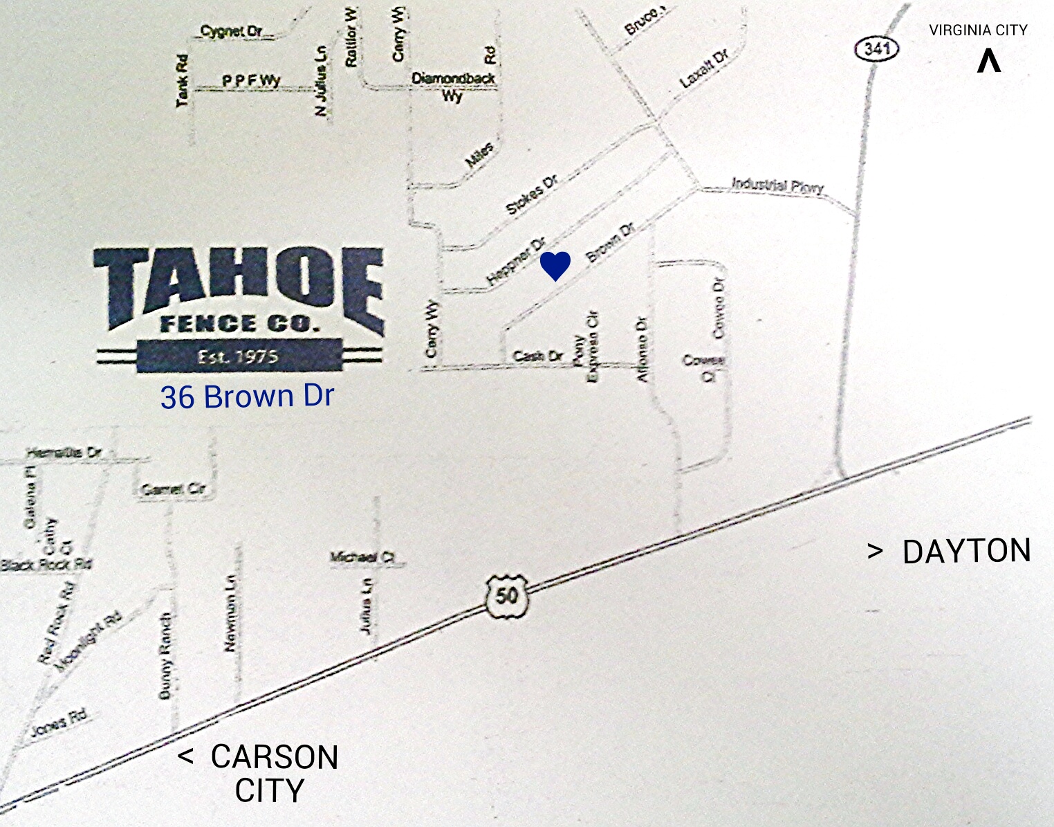 Tahoe Fence Map