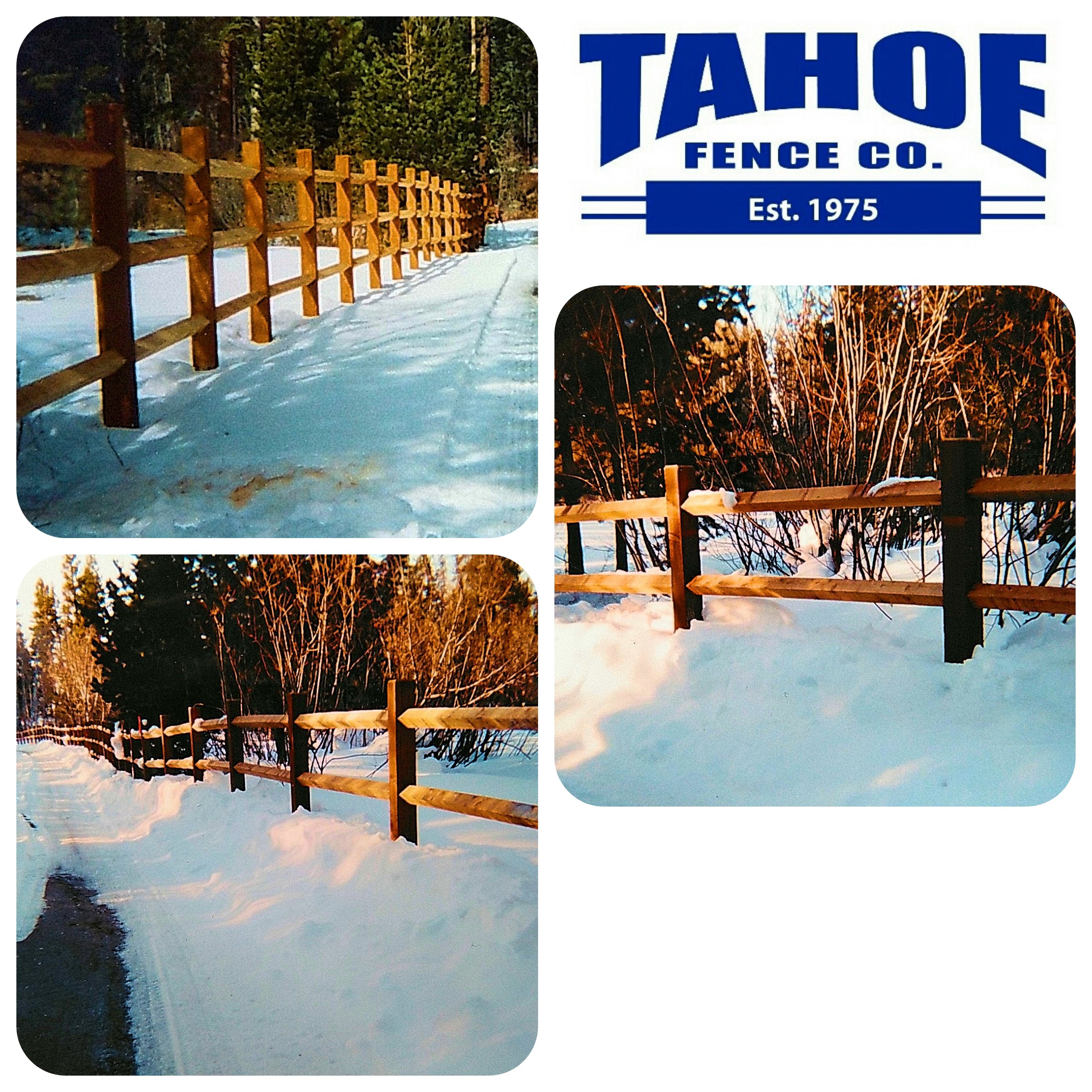 What’s the benefit to having a fence in the Winter?

It’s a great way to tell how deep the snow is.

Pictured: Turned 3-rail, cedar 4×4 on pressure treated 6×6 posts at Star Harbor (Placer County) in the snow.
