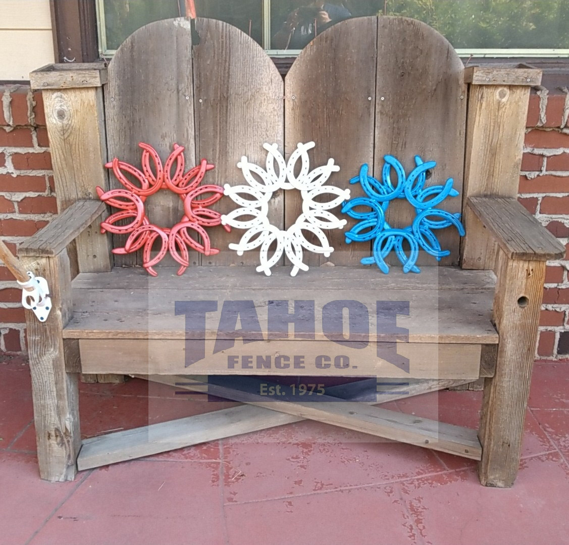 Red, White, and Tahoe Blue Tahoe Fence