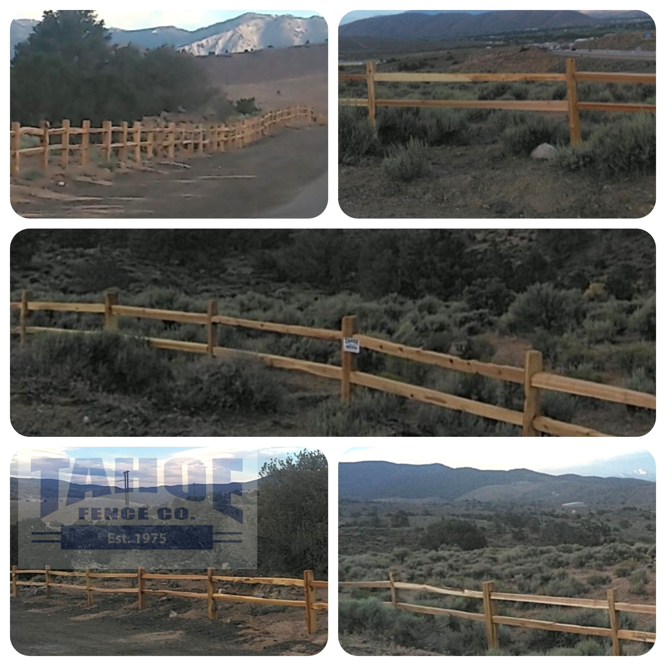  About 1,700 feet of 2-rail, split cedar that Tahoe Fence crews built in Carson City to help protect the habitat around the disk golf course from vehicle damage.