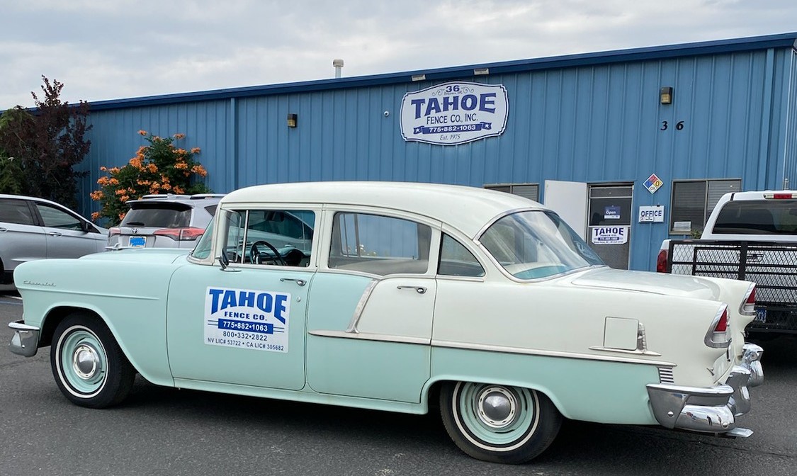 This is our '56 Chevy at Tahoe's yard.