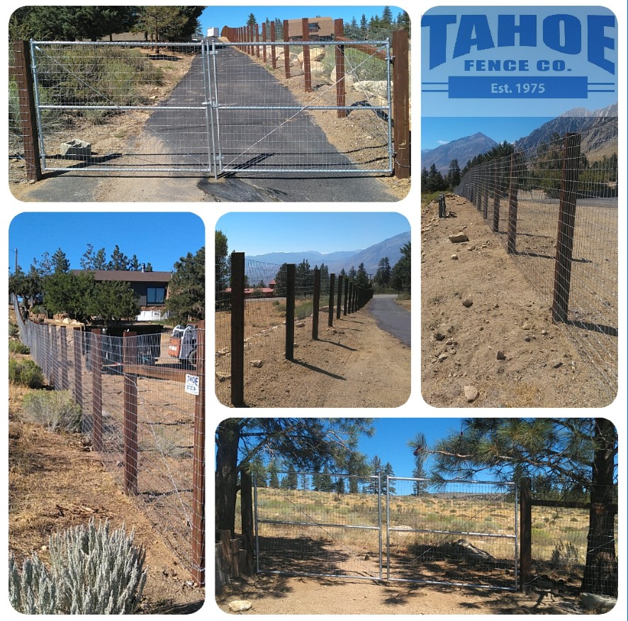 Let's Celebrate   It's Labor Day Weekend. And Tahoe would like to celebrate by thanking our employees and customers for helping us get voted as one of the Top 3 Fence Companies again by the “‘Nevada Appeal’ Best of Carson City 2022."  Tahoe Fence has been voted one of the best every year since 2009. We are the only fence company to be voted in the Top 3 each year (humble brag!)  So, thank you for helping us be one of the best for over a decade.  Pictured: Nearly 1,000 linear feet of woven wire on pressure treated wood with biased, steel gates Tahoe crews completed in Swall Meadows between Mammoth Lakes and Bishop (Mono and Inyo Counties.)   Absolutely beautiful. The fence wasn't too bad either!