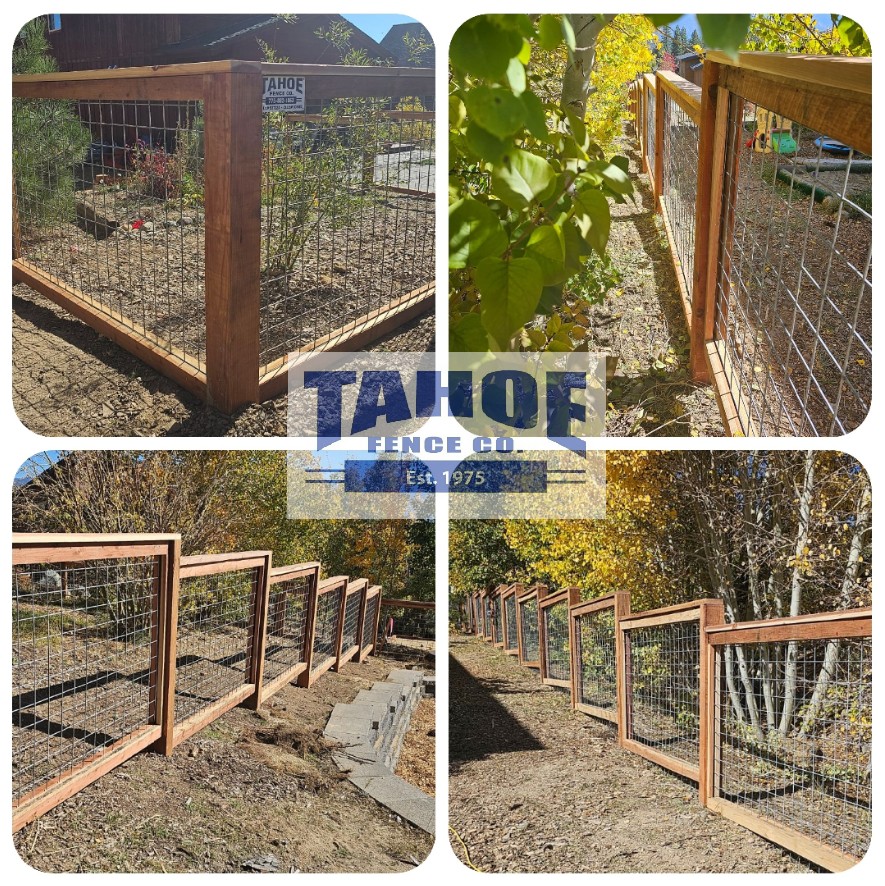 Stepping It Up

It's getting late in the building season. 

Tahoe's crews are stepping it up working on getting to all our customers before the cold, wet weather sets in. 

Pictured: Stepped redwood and galvanized, utility panel (welded rod) fencing in Homewood/Tahoma at Lake Tahoe (El Dorado County.)