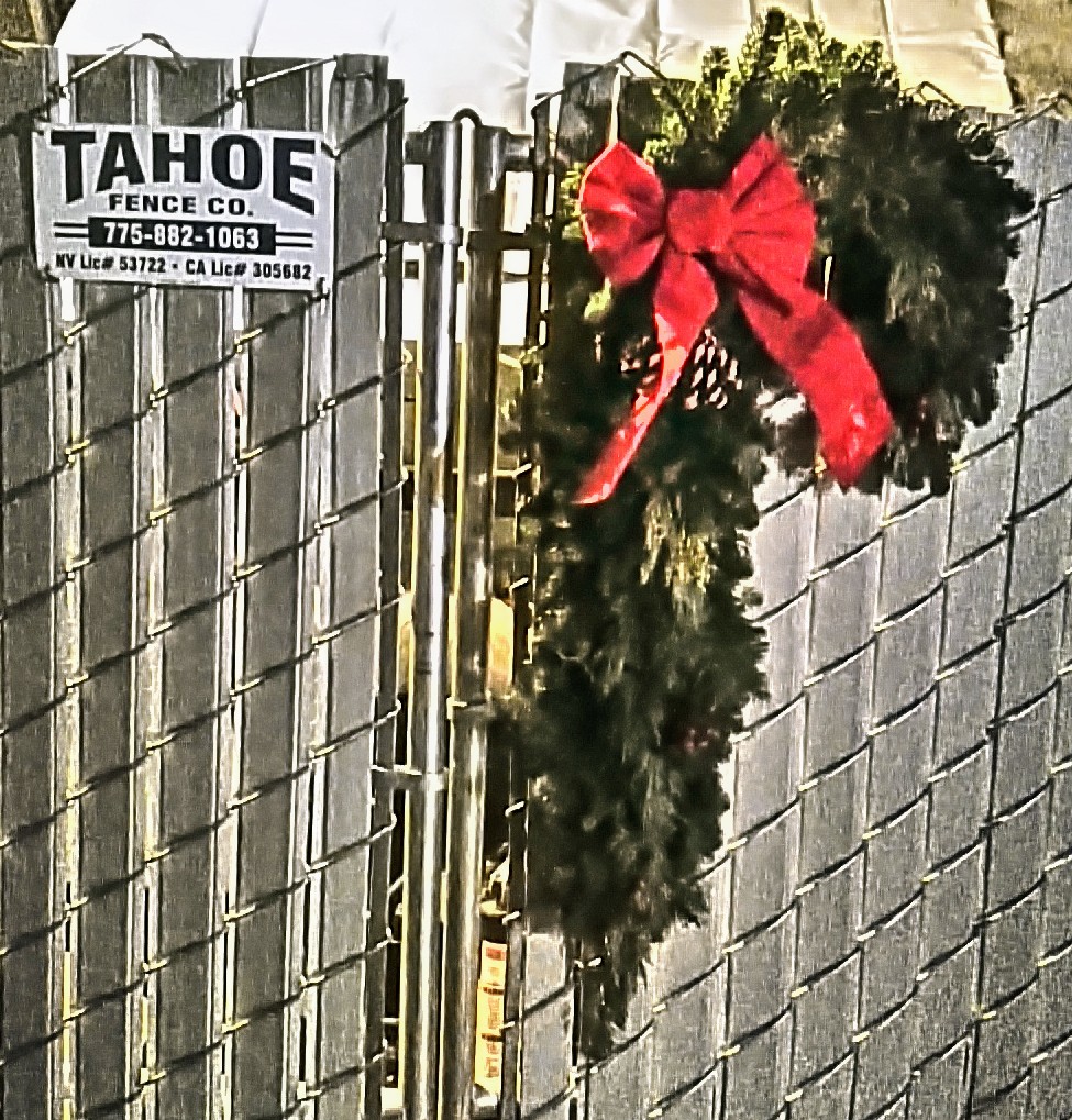 Merry Christmas

From all of us at Tahoe Fence, Merry Christmas. 

Wishing you our warmest regards and all the best this winter and holiday season.

Pictured: Tahoe's gray-slatted privacy fence with a candy-cane Christmas wreath in Carson City.