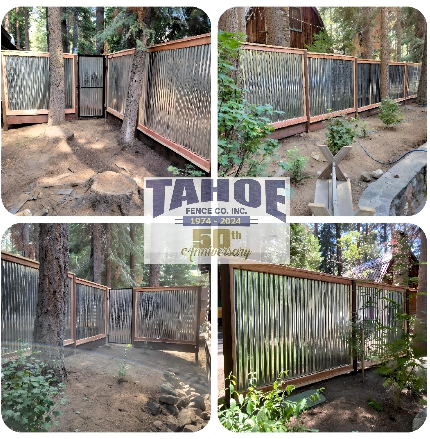 It's International Women's Day.

Here's a shout out to all women (our mothers, wives, sisters, daughters, friends) for everything you do.

Thank you.

And as our mother likes to remind us, "Remember to set your clocks ahead 1-hour this weekend for Daylight Savings Time."

Pictured: Tahoe's corrugated steel privacy fence with redwood framing in Tahoma (El Dorado & Placer Counties) that one of our daughters helped to build.