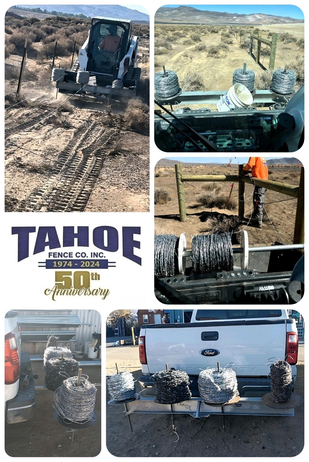 Labor's Day

Labor Day became a federal holiday back in 1894. It was an acknowledgement of the hard work, long hours, and dangerous conditions workers endured through the industrial revolution.

All of us at Tahoe Fence understand that whatever you do to make tasks more efficient and safer, some jobs (like building fences) are just tough!

We wish and hope our employees and everyone a fun and safe Labor Day holiday weekend.

Pictured: Tahoe's crews installing miles of barbed-wire fencing with multiple, vehicle-mounted barbed-wire spoolers in Wadsworth (Washoe County.)