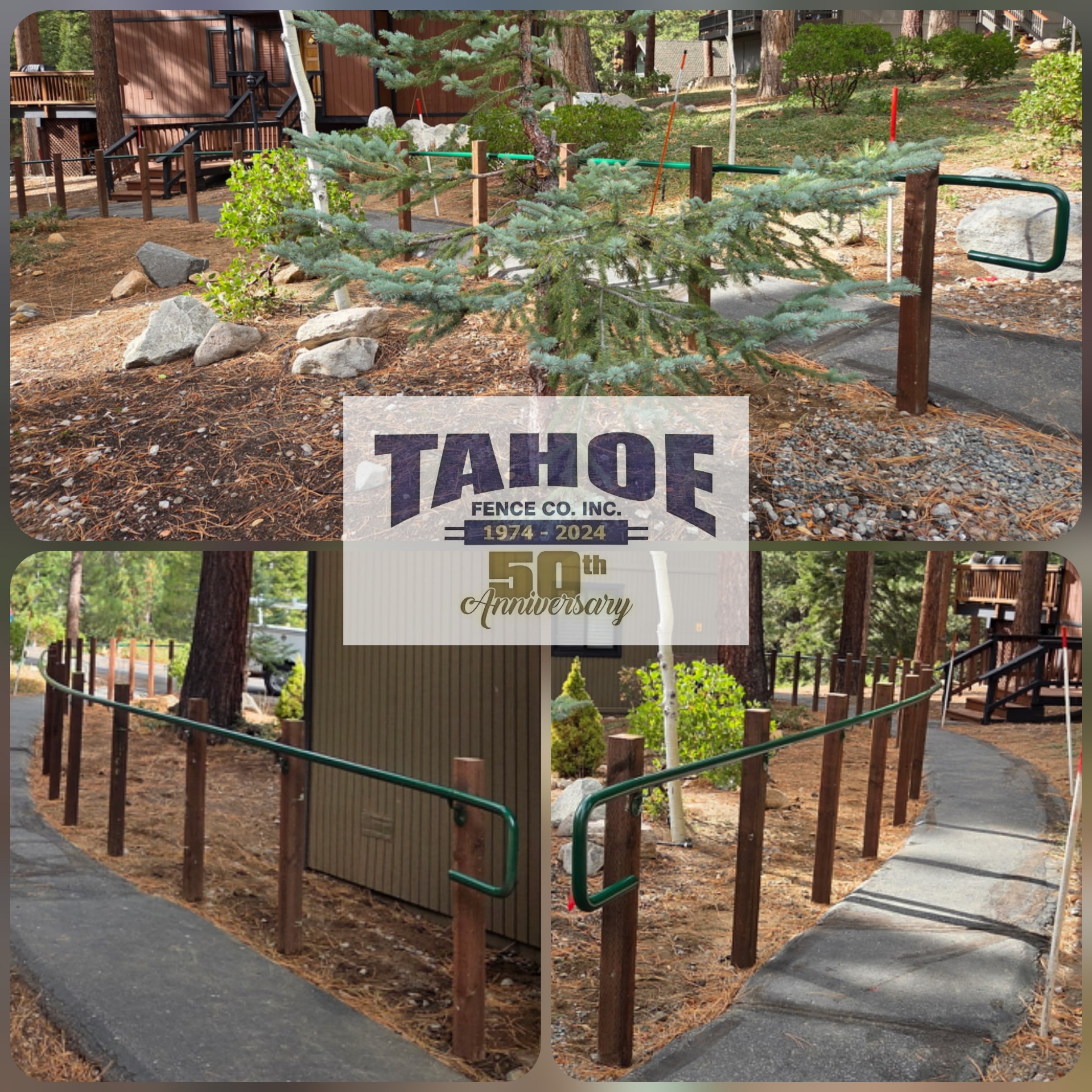 Thankful for You 

It's that time of year when people reflect on what we're grateful for. 

At Tahoe Fence, we're thankful for you!

Tahoe Fence wouldn't be in business for more than 50 years if not for our wonderful customers and exceptional employees. 

We appreciate you and hope you are able to enjoy time together with loved ones over the holiday.

From all of us at Tahoe Fence, Happy Thanksgiving!

Pictured: Tahoe Fence green walkway handrail on wood posts at Incline Village (Washoe County.) 2025